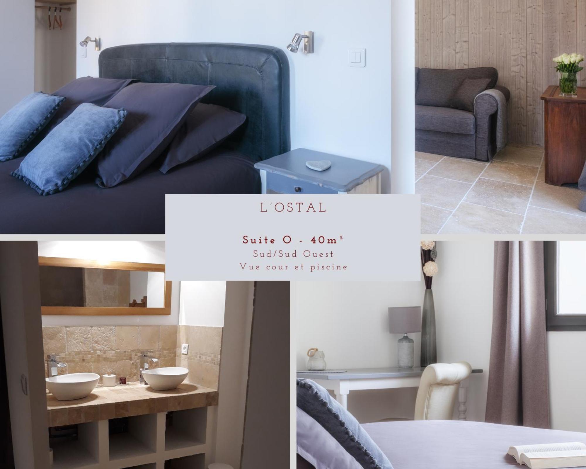 L'Ostal - Bed & Breakfast - Chambres Et Suites De 25 A 40M2 - Spa Saint-Hilaire-dʼOzilhan Exterior foto